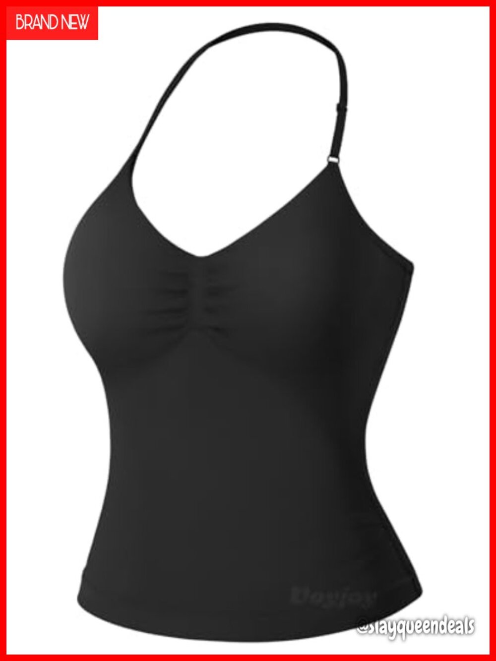 VOYJOY Women's Impact Longline Strappy Tank Top Workout Gym